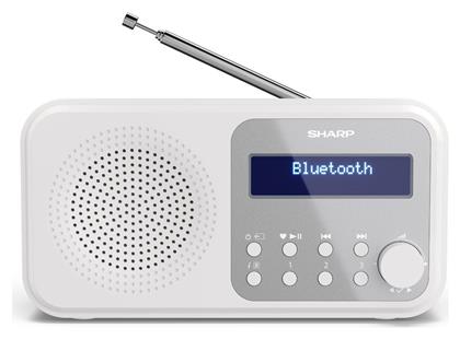 Sharp Tokyo Φορητό Ραδιόφωνο Επαναφορτιζόμενο DAB+ με Bluetooth και USB Snowy White από το e-shop