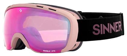 Sinner Marble Otg Μάσκα Σκι & Snowboard Ενηλίκων με Φακό σε Ροζ Χρώμα από το Z-mall