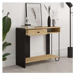 Sirius Κονσόλα από Ξύλο & Μέταλλο Sapphire Oak - Silky Black Μ100xΠ35xΥ79εκ.