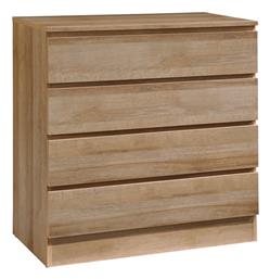 Συρταριέρα Κρεβατοκάμαρας Ξύλινη Polo Oak 76x40x76εκ. από το Agiovlasitishome