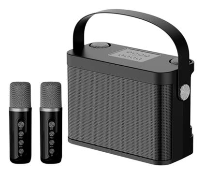 Σύστημα Karaoke με Ασύρματα Μικρόφωνα YS-219 σε Μαύρο Χρώμα