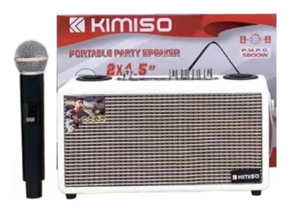 Σύστημα Karaoke με Ασύρματo Μικρόφωνo QS-4511A σε Λευκό Χρώμα από το EasyU