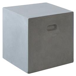 Σκαμπό Εξωτερικού Χώρου από Τσιμέντο Concrete Cubic Cement Grey 37x37x40εκ.