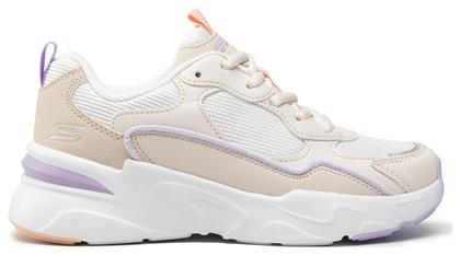 Skechers Bobs Chill Zone Γυναικεία Chunky Sneakers Μπεζ