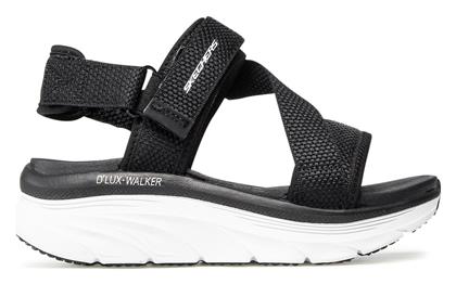 Skechers Γυναικεία Σανδάλια Ανατομικά Sporty Flatforms σε Μαύρο Χρώμα