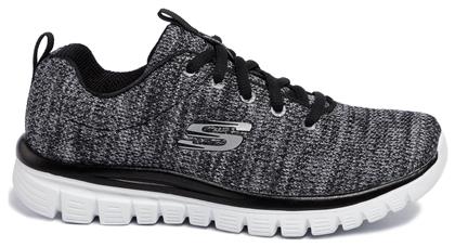 Skechers Graceful Twisted Fortune Γυναικεία Running Μαύρα