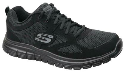 Skechers Lite-Weight QTR Overlay Ανδρικά Running Μαύρα