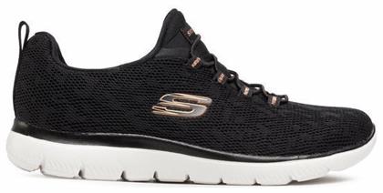 Skechers Summits Leopard Spot Γυναικεία Sneakers Μαύρα