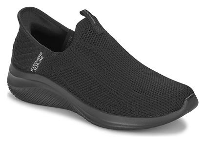 Skechers Ultra Flex Γυναικεία Slip-On Μαύρα