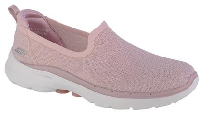 Skechers Walk 6 Clear Virtue Γυναικεία Slip-On Ροζ