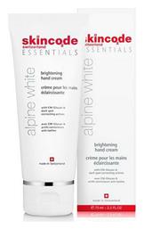 Skincode Essentials Alpine White Brightening Ενυδατική Κρέμα Χεριών για Πανάδες 75ml από το Pharm24