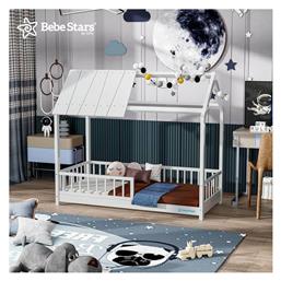 Sky Παιδικό Κρεβάτι Montessori Μονό Λευκό για Στρώμα 90x200cm