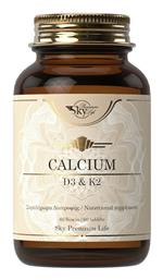 Sky Premium Life Calcium, Vitamin D3 & K2 60 ταμπλέτες