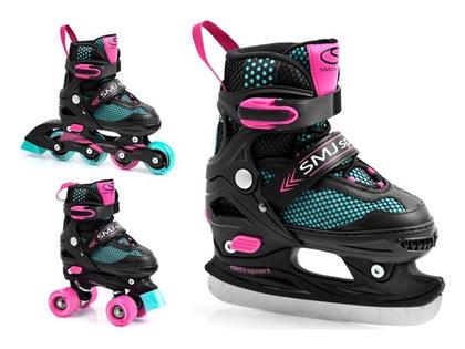 SMJ Sport Inline / Quad Rollers Μαύρα Ενηλίκων/Παιδικά από το MybrandShoes