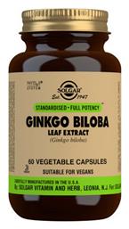 Solgar Ginkgo Biloba Leaf Extract 60 φυτικές κάψουλες