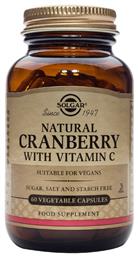 Solgar Natural Cranberry with Vitamin C 60 φυτικές κάψουλες από το Pharm24