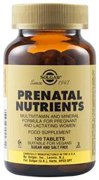 Solgar Prenatal Nutrients 120 ταμπλέτες