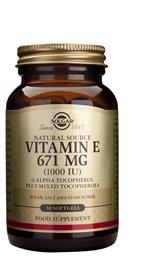 Solgar Vitamin E 671mg (1000iu) 50 μαλακές κάψουλες