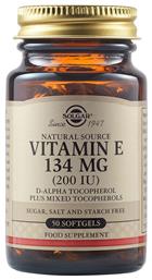 Solgar Vitamin E Βιταμίνη για Αντιοξειδωτικό 200iu 50 μαλακές κάψουλες