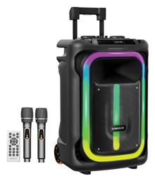 Sonic Gear Ηχείο Karaoke με Ασύρματα Μικρόφωνα και Εφέ Φωτισμού Hyperbox 1500 Pro σε Μαύρο Χρώμα