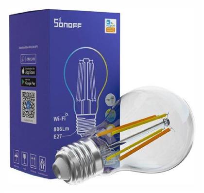 Sonoff Smart Λάμπα LED για Ντουί E27 και Σχήμα A60 Ρυθμιζόμενο Λευκό 806lm Dimmable