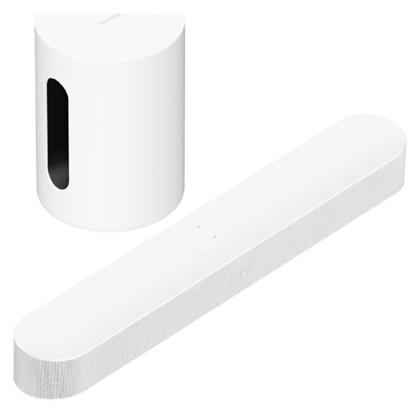 Sonos Beam Gen2 Soundbar 80W 2.0 με Ασύρματο Subwoofer Sub Mini Λευκό