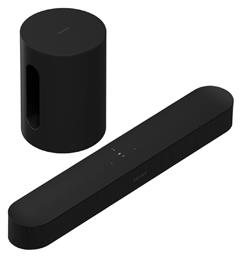 Sonos Beam Gen2 Soundbar 80W 2.0 με Ασύρματο Subwoofer Sub Mini Μαύρο