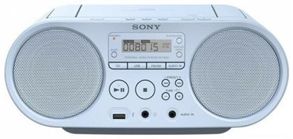 Sony Φορητό Ηχοσύστημα ZS-PS50 με CD / MP3 / USB / Ραδιόφωνο σε Λευκό Χρώμα από το Elektrostore24