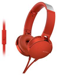 Sony MDR-XB550AP Ενσύρματα On Ear Ακουστικά Κόκκινα