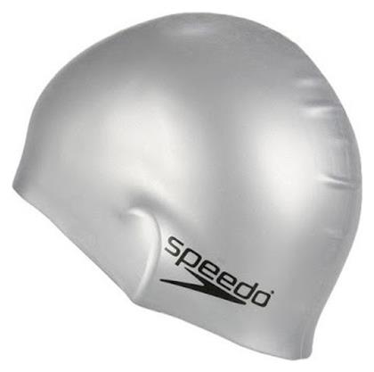 Speedo PLAIN MOULDED Σκουφάκι Κολύμβησης από Σιλικόνη Ασημί από το Outletcenter