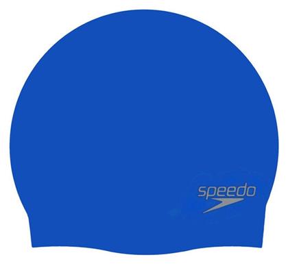 Speedo Plain Moulded Σκουφάκι Κολύμβησης Ενηλίκων από Σιλικόνη Μπλε από το Plus4u