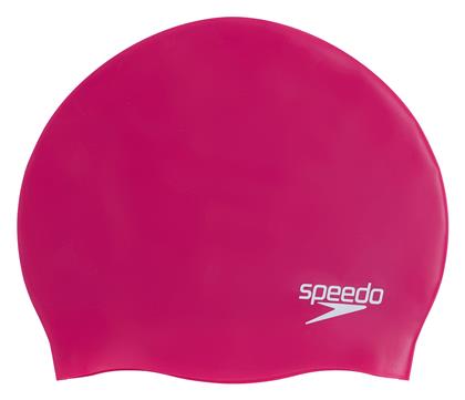 Speedo Plain Moulded Σκουφάκι Κολύμβησης Ενηλίκων από Σιλικόνη Ροζ από το Outletcenter