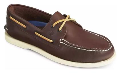 Sperry Top-Sider Δερμάτινα Ανδρικά Boat Shoes σε Καφέ Χρώμα