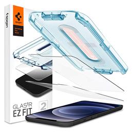 Spigen EZ Fit GLAS.tR Slim 2.5D Tempered Glass 2τμχ (iPhone 12 / 12 Pro)