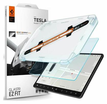 Spigen EZ Fit GLAS.tR Tempered Glass for Tesla Model Y/3