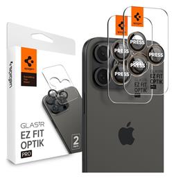 Spigen Optik Pro EZ Fit Προστασία Κάμερας Tempered Glass Χρυσό για το iPhone 16 Pro