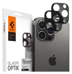 Spigen Optik.Tr 2τμχ Προστασία Κάμερας Tempered Glass Black για το iPhone 14 Pro / 14 Pro Max από το Uniqueshop