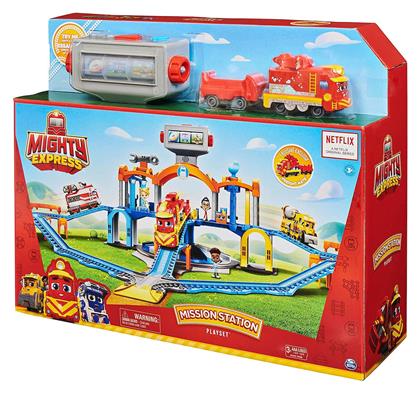 Spin Master Mighty Express: Mission Station Σετ με Τρενάκι με Ήχο και Φως για 3+ Ετών