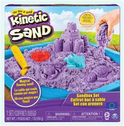 Spin Master Παιχνίδι Κατασκευών με Άμμο Kinetic Sand Sandbox Set Purple για Παιδιά 3+ Ετών από το e-shop