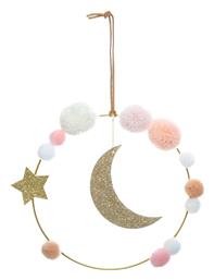 Spitishop Παιδικό Διακοσμητικό Κρεμαστό Moon & Pompom από το Spitishop