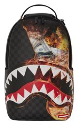 Sprayground Shark Fire Check Γυναικείο Σακίδιο Πλάτης Αδιάβροχο από το New Cult