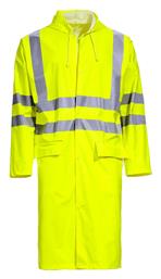 Stenso Αδιάβροχη και Αντιανεμική Καμπαρντίνα Εργασίας Ανδρική με Αντανακλαστικές Ταινίες Κίτρινη