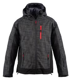 Stenso Ζακέτα Εργασίας Softshell Ψύχους με Κουκούλα Μαύρη