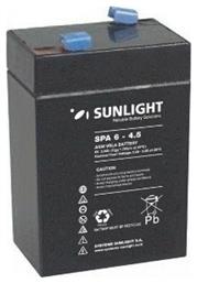 SunLight SPA 6-4.5 με Χωρητικότητα 4.5Ah και Τάση 6V 1τμχ