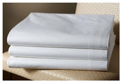 Sunshine Percale Σεντόνι Ξενοδοχείου Λευκό King Size 280x300 Βαμβακερό από το MyCasa