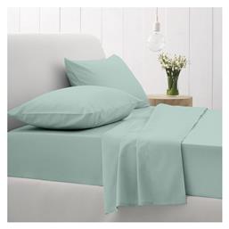 Sunshine Σετ Σεντόνια Διπλά με Λάστιχο 150x205x30εκ. Cotton Feelings 105 Aqua από το MyCasa