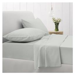 Sunshine Σετ Σεντόνια Διπλά με Λάστιχο 150x205x30εκ. Cotton Feelings 106 Light Grey από το MyCasa