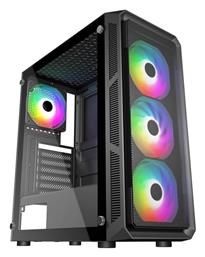 Supercase 19a Series Hermes Gaming Midi Tower με Πλαϊνό Παράθυρο