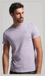 Superdry Ανδρικό T-shirt Μωβ Μονόχρωμο