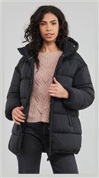 Superdry Code Xpd Cocoon Κοντό Γυναικείο Puffer Μπουφάν για Χειμώνα Μαύρο